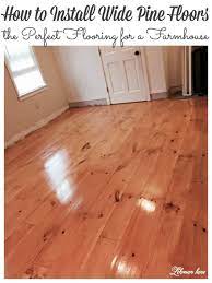 refinish unfinished wide pine floors