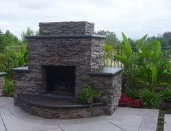outdoor fireplaces pictures gallery