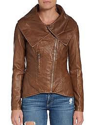 Brown Lizard Embossed Faux Leather Jacket Extra 40 Discount