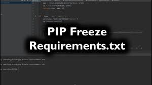 pip freeze creating packages