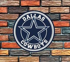 Dallas Cowboys Round Metal Sign