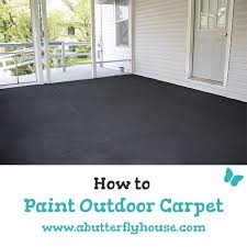 How To Paint Outdoor Carpet With Latex