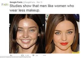 men prefer women without makeup
