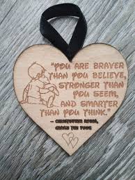 Winnie the pooh quotes to make you smile. And Smarter Than You Think Quote Wooden Engraved Plaque Gift Novelty Present Pooh Bear Winnie Christopher Robin You Are Braver Than You Believe Stronger Than You Seem Home Kitchen Handmade Products Okna Continent Com Ua