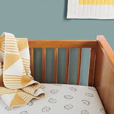 organic baby hedgehog crib fitted sheet