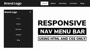 navigation menu bar design using html