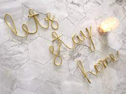 Wire Words Home Decor
