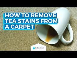 how to remove tea stains from a carpet