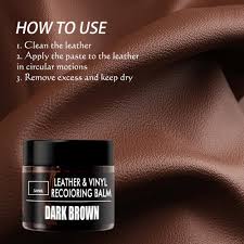 Black Leather Recoloring Balm Leather