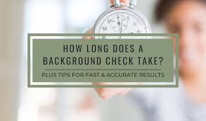 how long does a background check take