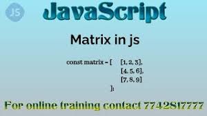 javascript matrix for beginners