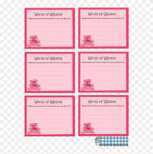 Order invitations and if the date (or venue) changes we will reprint your order free. Baby Shower Gamesintable Templates Photos Hd Advice Baby Shower Advice Cards Printable Free Transparent Png Clipart Images Download