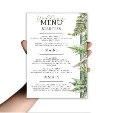 Details About Woodland Fern Wedding Seating Chart Table Plan Watercolour Green Botanical