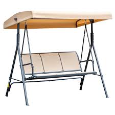 Outsunny 3 Seater Swing Chair Canopy
