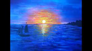 Bateau sur l'Océan au Crépuscule - Peinture Acrylique Facile à Refaire -  YouTube | Peintures acryliques faciles, Peinture acrylique, Peinture