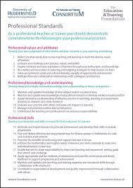 Professional Standards for Teaching: a Review or Literature