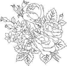 Flower Printable Coloring Pages Rose Flower Coloring Pages For