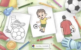 30 soccer coloring pages free pdf