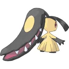 It has a long, skinny tail which ends in an arrow point. A Pokemon Headcanon Blog When Mawile Is Young The Horn On Its Head Is