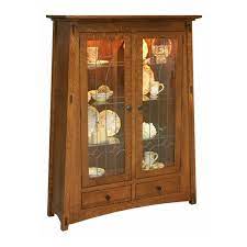 mills creek mission curio cabinet from