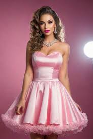 pink dress and a