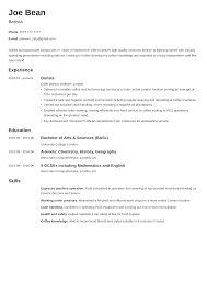 barista cv exle writing guide for 2024