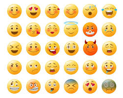 emoticon emojis vector set emoji