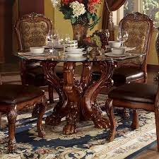 Acme Dresden Cherry Oak Pedestal Dining Table