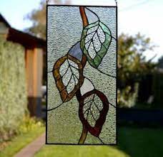autumn leaf suncatcher stained glass