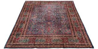 12ft persian blue antique mashad rug