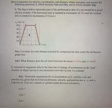 Solved Derive Equations For Velocity