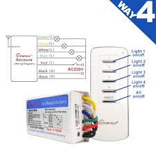 230v single phase motor wiring wiring diagrams. Chihui Ac 220v 240v 4 Way 5 Sections On Off Smart Digital Wireless Remote Control Switch Receiver Transmitter For Lamps 3 Ways Lamp Switch Lamp Control Switchswitch Lamp Aliexpress
