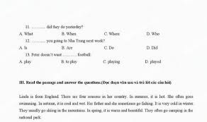 Here are some english tenses exercises with answers. Synthesis Of Grade 5 English Exercises For Summer Multiple Choice Scc
