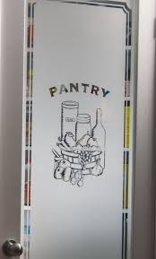 Decorative Pantry Frosted Glass