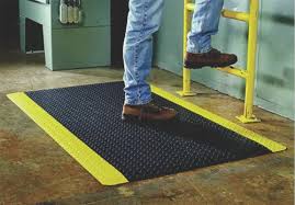 yellow border duro active anti fatigue mat