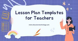 free lesson plan templates educators