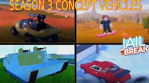 The sniper rifle, revolver, plasma pistol, and the flintlock. Jailbreak Season 3 Concept Vehicles Youtube