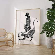 Leopard Wall Art Cheetah Print Tiger