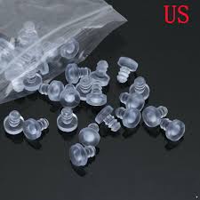 Clear Rubber Glass Table Top Spacers