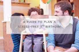Stress Free First Birthday Party