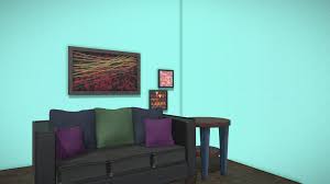 living room free 3d model by