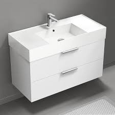 Floating Bathroom Vanity Modern 40 Inch Glossy White Nameeks Derin226