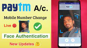 paytm face authentication mobile number