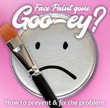 gooey face paint how to fix it and