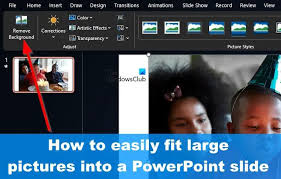 fit a large picture into a powerpoint slide