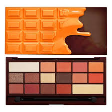 heart chocolate orange eyeshadow palette