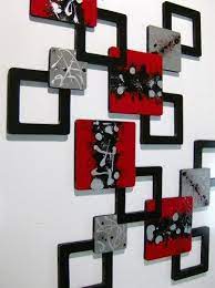wooden wall hangings red wall art