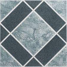 powersellerusa vinyl floor tiles self adhesive stick flooring multi pack stone designs diamonds light blue