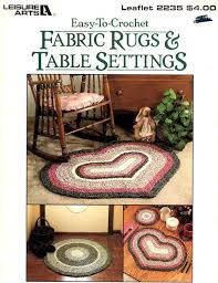 fabric rag rugs and table setting 9