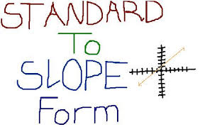 standard form to slope intercept form